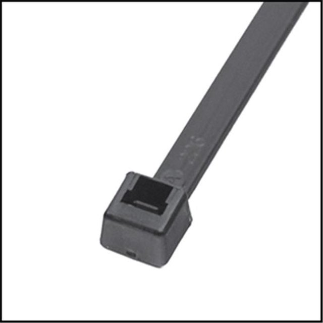 11 Po. Attache de Câble Ultra Violet Noir, 50 lbs - Lot de 100