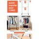 thumbnail image 3 of Rack para Ropa, Perchero de ropa de doble barra, colgador de Ropa, Organizador de Ropa con Ruedas para Colgar Ropa Rejilla de Ropa para Oficina, Salón y Dormitorio, 3 of 4