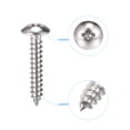 thumbnail image 3 of Unique Bargains #6 x 3/4' 304 Stainless Steel Phillips Head Self Tapping Screws 100 Pack, 3 of 4