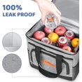 thumbnail image 5 of Insulated Cooler Bag for Men Women, 15L Soft Cooler Bag with Adjustable Shoulder Strap, Leakproof for Work, Camping, Travel, Picnic, 5 of 9