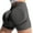 Dark Gray, variant on Women's High Waist Workout Yoga Gym Seamless Cycling Shorts, Nylon Spandex, 4 Way Stretch, Breathable, Suitable for Sports, Multiple Sizes, Color Differs by Monitor