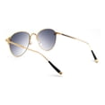 thumbnail image 4 of Womens Rhinestone Bling Victorian Art Deco Metal Rim Sunglasses Gold Grey, 4 of 4