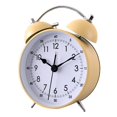 thumbnail image 1 of campana de reloj despertador para, reloj despertador analógico sin tictac, ruidoso Amarillo Gloria Reloj despertador de escritorio Reloj silencioso, 1 of 7