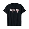 thumbnail image 1 of T-Shirt Halloween Sanglant "Bite Me Vampire Dents" - comme sur l'Image - S, 1 of 4