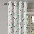 thumbnail image 3 of Ambesonne Grommet Curtain, , 50"x63", Pale Pink and Mint Green, 3 of 5