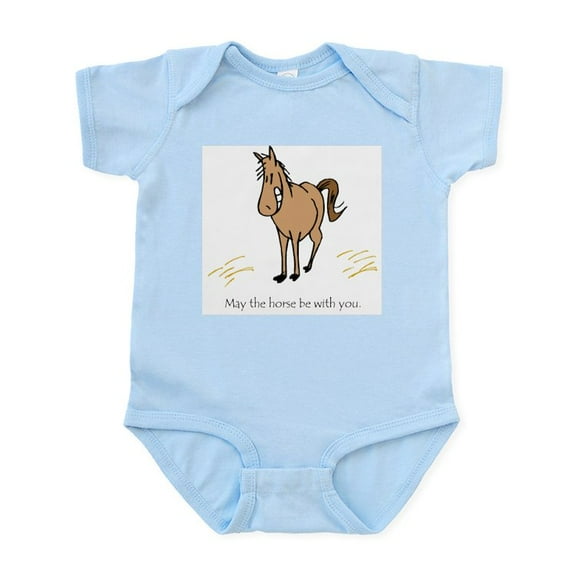 CafePress - May The Horse Be With You Body Suit - Baby Light Bodysuit, Size Newborn - 24 Months
