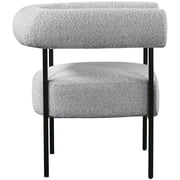 Meridian Furniture Blake Grey Boucle Fabric Accent Chair