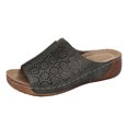 thumbnail image 1 of DAFEI Mules à Talon Compensé Respirantes et Confortables pour Femmes, Coupe Stylée, 1 of 8