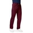 thumbnail image 4 of Adar Universal Unisex Scrub Set - Unisex V-Neck Scrub Top & Tapered Drawstring Scrub Pants - 907 - Burgundy - M, 4 of 7