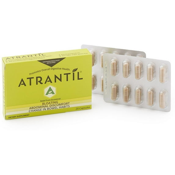 Atrantil Blister Pack for Bloating, Abdominal Discomfort, and Change in Bowel Habbits 20 Each - (Pack of 4)