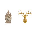 thumbnail image 1 of Estatua católica,Colección de figuritas y adornos de la Sagrada Familia,Escultura católica de la Santísima Virgen María,Estatua de cabeza de ciervo,Decoración de pared con cabeza de, 1 of 8