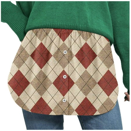 

COBKK Pencil Skirt For Women Plus Size Shirt Extender For Women Fake Lower Sweep Shirt Extenders Mini Skirt Shirt Extenders Skirts For Women Sexy Nightclub Khaki M