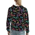 thumbnail image 7 of Cauagu Rainbow Butterflies for Women's Hooded Sweatshirts Pullover Hoodie for Women Fall Workout Sweat Long Sleeve Preppy Sweatshirts-Medium, 7 of 7