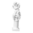 thumbnail image 4 of Estatua de querubín, mini columna griega, mini escultura de resina, escultura musical, griega Pipa, 4 of 9
