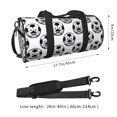 thumbnail image 2 of Balery Happy Soccer Bolsa de Gimnasio para Mujeres y Hombres, Bolsa de Viaje Impermeable, Bolsa de Fin de Semana con Compartimento para Zapatos y Bolsillo Húmedo, 2 of 6