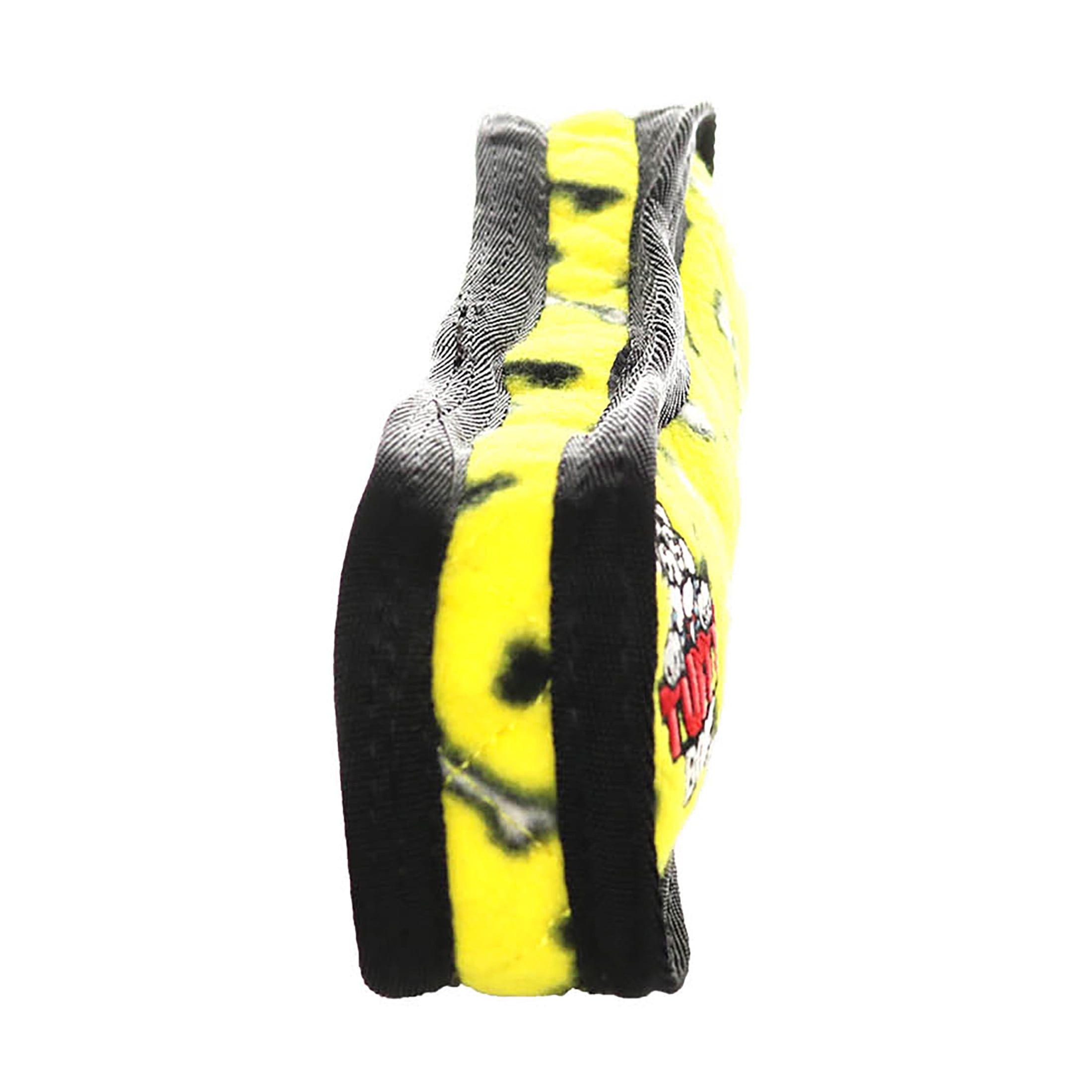 Tuffy Ultimate Bone Yellow Bone Durable Plush Squeaky Dog Toy