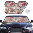 thumbnail image 2 of Kdxio Rose Mix Leopard 4 Print Windshield Sun Shade,UV Rays and Sun Heat Protection,Sunshade for Car Windshield,Car Shade Front Windshield - Small, 2 of 5