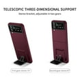 thumbnail image 6 of Feishell for Samsung Galaxy Z Flip 4 5G, Hidden Kickstand Cover with Upgraded Protection Dual Layer Hard PC Soft TPU Bumper Full Body Shockproof For Samsung Galaxy Z Flip 4 5G, Winered, 6 of 10