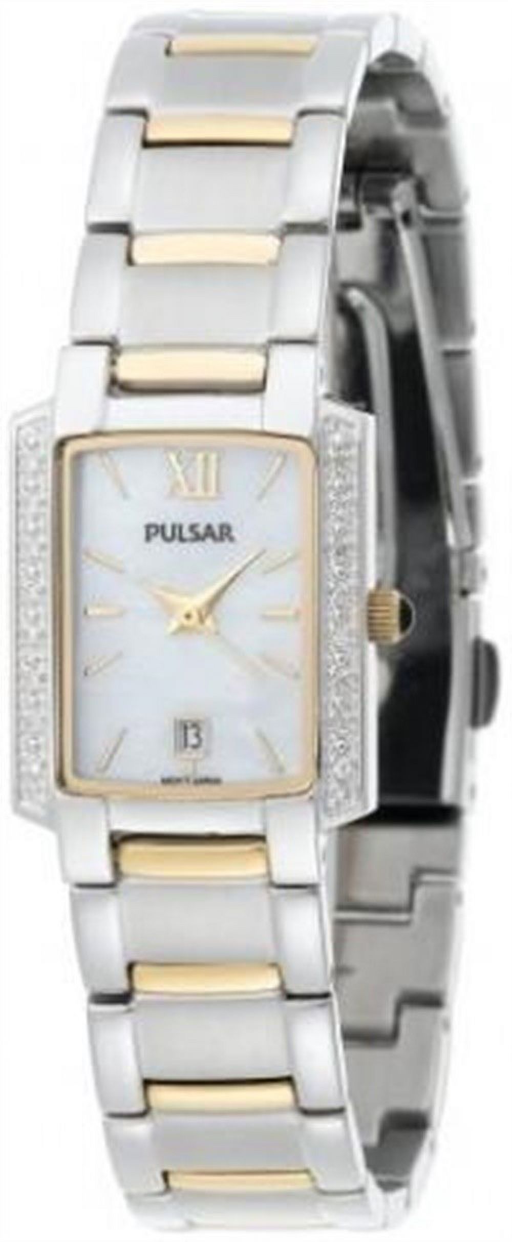 PXT701 Women's Two Tone Gold Plated MOP Dial Diamond Watch