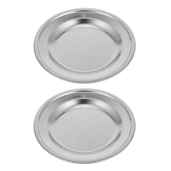 WHAMVOX 2pcs Stainless Steel Tea Bag Holder Tea Bag Organizer Household Tea Bag Plate Round Tea Bag Storage Saucer Metal Tea Bag Tray Tea Bag Coaster