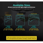 Twin Comforter Set 2 Piece White by Utopia Bedding, Comforters Twin Size, Bedding Comforters Sets, Down Alternative Soft Bed Set, 1 Comforter (64 x 88 inches) 1 Pillow Shams (20 x 26 inches)