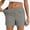 Shorts-A138Gray, variant on Plus Size Shorts for Women Pull on Stretchy Trendy Shorts with Pockets Summer Loose Fit Straight Leg Casual Shorts Beach Travel Bottoms Gray XXXL