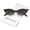 Black Fade / Lavender, variant on - Women's Retro Rhinestone Embellished Oval Lens Cat Eye Sunglasses 51mm - 51mm