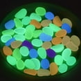 thumbnail image 3 of Gustave 100Pcs Luminous Pebbles Stones Glow in The Dark Garden Pebbles Rocks for Home Indoor Outdoor Walkways Path Patio Lawn Yard Fish Tank Decor "Colorful", 3 of 9