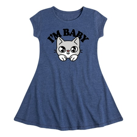 

Instant Message - Im Baby Cat - Toddler And Youth Girls Fit And Flare Dress