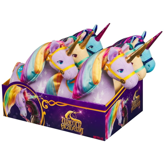 Unicorn Academy, Wildstar, River & Leaf Plush Toys, Unicorn Stuffed Animals, 7”