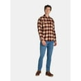 thumbnail image 4 of George Men's and Big Men's Flannel Shirt with Long Sleeves, 2-Pack, Sizes XS-3XLT, 4 of 7