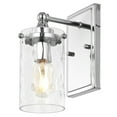 thumbnail image 2 of SAFAVIEH Jobie LED Chrome Iron Wall Sconce with Clear Shade, Set of 2, 2 of 10