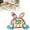 C, variant on Elegant Carpet for Entrance Featuring Easter Bunny Design with Velvet Finish Absorbent Durable Welcome Mat for Front Porch 90cm Size Decorative Non- Floor Rug