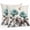 Teal Beige, variant on Teal Blue Floral Throw Pillow Covers 24x24 Inch Set of 2, Vintage Rustic Botanical Beige Wooden Waterproof Outdoor Pillow Covers, Decorative Cushion Pillowcases for Couch, Sofa, Bed, Garden, Patio