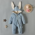 thumbnail image 4 of MZXELPRJD Girls Red Jumpsuit Easter Bunny 4t Boys Clothes Fall/winter Sets Hooded Winter Bodysuit Crawling Thermal Onesie Girls Clothes 7/8 Outfits Baby Girls' Sets, 4 of 8