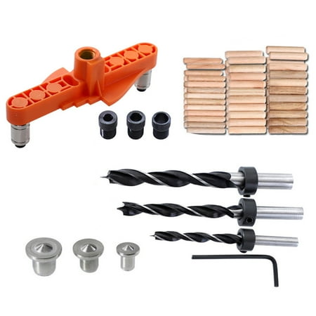 

okwish Punching Locator Hole Jig Self-Centering Scriber Tool Portable 2-in-1 6/8/10mm DIY Woodworking Drilling Puncher