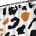 thumbnail image 3 of White and Orange Of Leopard Print Shower Curtain 72"x72" ,Bathroom Decorative Shower Curtains Set with 12 Hooks,Modern Waterproof Washable Shower Curtain, 3 of 6