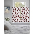 thumbnail image 4 of Kitchen Curtains 45 Inches length, Cartoon Ladybug Window Treatment Curtain Drapes, Funny Animals Dot Modern Simple Lightweight Window Panels for Living Room Bedroom, 52"x45", 2 Panels, 4 of 7