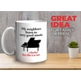 thumbnail image 2 of Musician Mug White 11oz - Neighbors Listen to Good Music - Piano Player Pianist Artist Musician Music Lover, 2 of 7