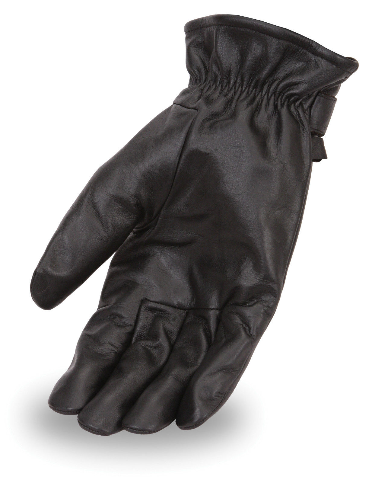 Men's Military Style Leather Motorcycle Riding Gloves w/ Thermal Liner FI115GL - image 2 of 3