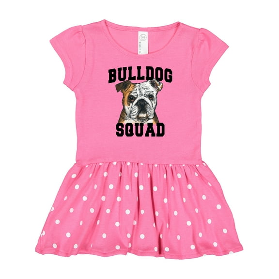 Inktastic Dog Bulldog Squad Gift Baby Girl Dress