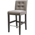 thumbnail image 2 of CorLiving Antonio Grey Tweed Fabric Barstool, 2 of 4