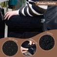 thumbnail image 2 of 1 Pair Wheelchair Arm Covers Soft Sherpa Armrest Pads Non-Slip with Fastening Tape for Elderly Patients Black, 2 of 5