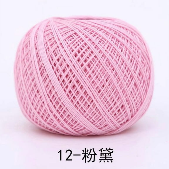suxuMhao Thin Yarn,8#Lace thread, 50g 1 roll, Long-Staple Cotton Yarn for Handcrafts, Knitting Small Items, Soft & Anti-Pilling, Fade-Resistant,Ideal for DIY Projects,light pink