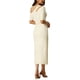 thumbnail image 3 of Vestidos Bodycon para Mujer Inspire Chic, vestido de punto ajustado de un solo hombro, talla XL, color blanco, 3 of 6