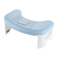 thumbnail image 2 of Folding Toilet Stool, Squatting Poop Stool, Bathroom Potty Step Stool, Toilet Assistance Steps, Step Stool, Fits All Toilets, Detachable ＆ Stackable, 2 of 7