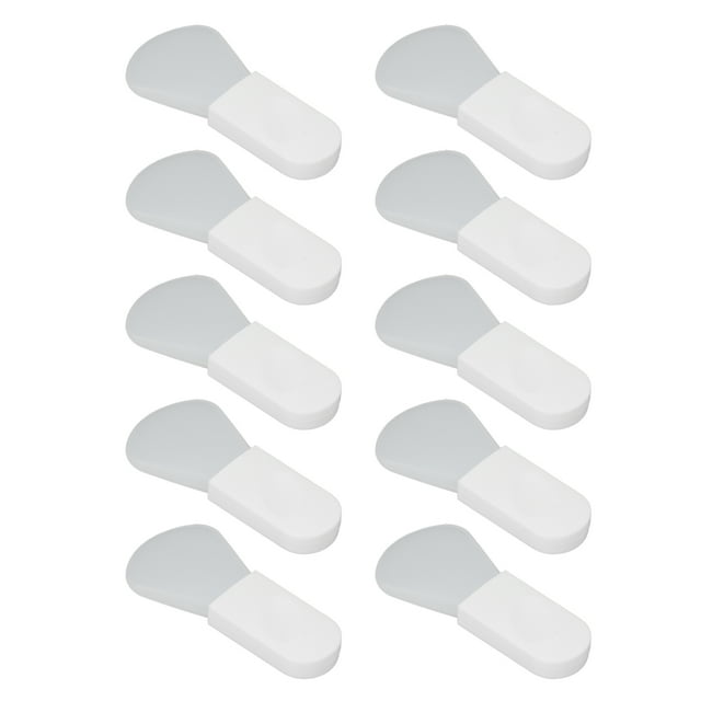 10Pcs Silicone Makeup Brush, Silicone Brush Mini Short Handle Mud Applicator Portable Facial Beauty Tool