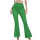 thumbnail image 1 of Pantalones Acampanados Elásticos de Color Sólido Transparente de Malla Informal Para Mujer Odeerbi ODB-6, 1 of 5