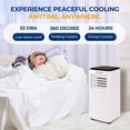 thumbnail image 5 of SereneLife Aire acondicionado portátil 8000 BTU - Unidad de aire acondicionado compacta e independiente de un solo conducto con modos de refrigeración, deshumidificador y ventilador, eficiencia energé, 5 of 5