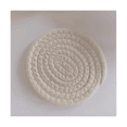 thumbnail image 1 of 12PCS Sets de Table, Sous-Verres de Boisson, Tampons d'Isolation Tissés à la Main, Tampons de Bol, Sous-Verres, Tampons de Plaque, Tampons de Lin de Coton, 1 of 7